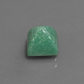 Turquesa verde natural de 2,05 ct, cuadrado, opaco