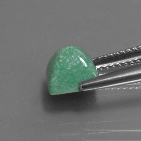 Turquesa verde natural de 2,05 ct, cuadrado, opaco