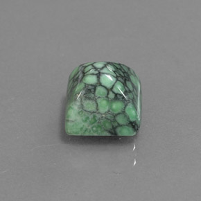 Turquesa verde natural de 2,29 ct, cuadrado, opaco