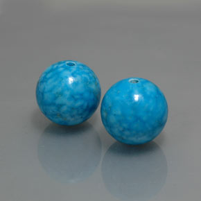 Gemas de turquesa azul natural de  ct, esfera / bola, opaco