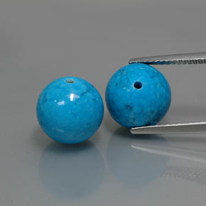Gemas de Turquesa Azul natural de  ct, Esfera / Bola, Opaco