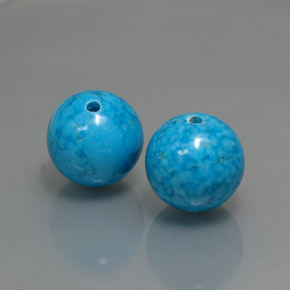 Gemas de Turquesa Azul natural de  ct, Esfera / Bola, Opaco