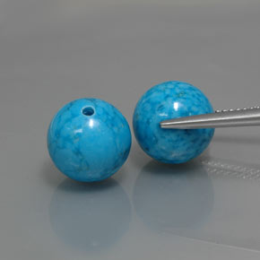 Gemas de Turquesa Azul natural de  ct, Esfera / Bola, Opaco