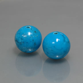 Gemas de turquesa azul natural de  ct, esfera / bola, opaco