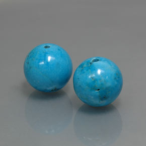 Gemas de turquesa azul natural de  ct, esfera / bola, opaco