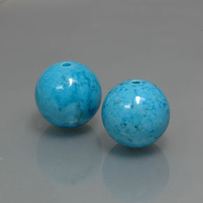 Gemas de turquesa azul natural de  ct, esfera / bola, opaco