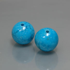Gemas de Turquesa Azul natural de  ct, Esfera / Bola, Opaco
