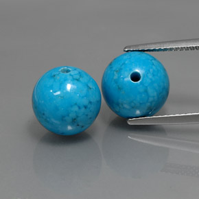 Gemas de Turquesa Azul natural de  ct, Esfera / Bola, Opaco