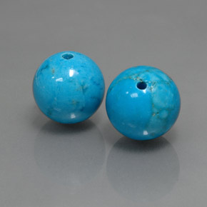 Gemas de Turquesa Azul natural de  ct, Esfera / Bola, Opaco