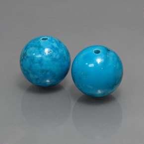 Gemas de turquesa azul natural de  ct, esfera / bola, opaco