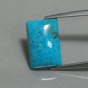 Turquesa Azul natural de 3.25 ct, Corte Baguette, Opaco