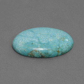Turquesa verde natural de 24,01 ct, corte óvalo, opaco