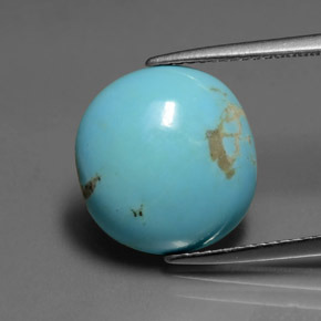 Turquesa Azul natural de 5.58 ct, Corte Cojín, Opaco