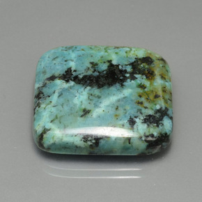 Turquesa Verde azul natural de 35.66 ct, Cuadrado, Opaco