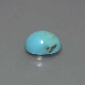 Turquesa verde natural de 1,27 ct, corte óvalo, opaco