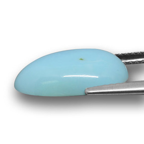 Turquesa Azul natural de 3.44 ct, Forma elegante, Opaco