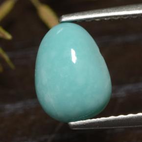 Turquesa Azul natural de 1.49 ct, Forma elegante, Opaco