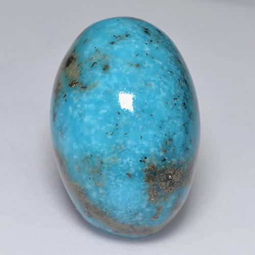 Turquesa turquesa natural de 31,22 ct, corte óvalo, opaco