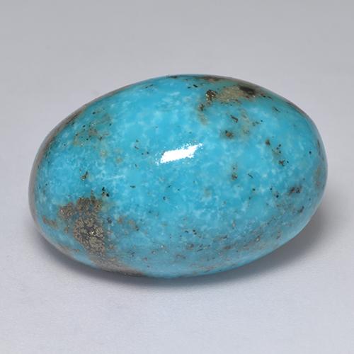 Turquesa turquesa natural de 31,22 ct, corte óvalo, opaco