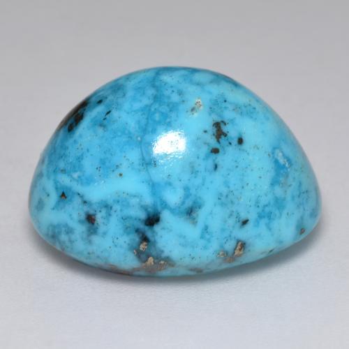 Turquesa turquesa natural de 27,18 ct, corte óvalo, opaco