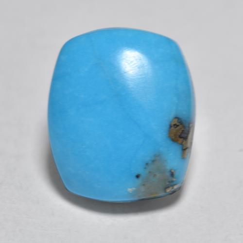 Turquesa turquesa natural de 3,56 ct, corte cojín, opaco