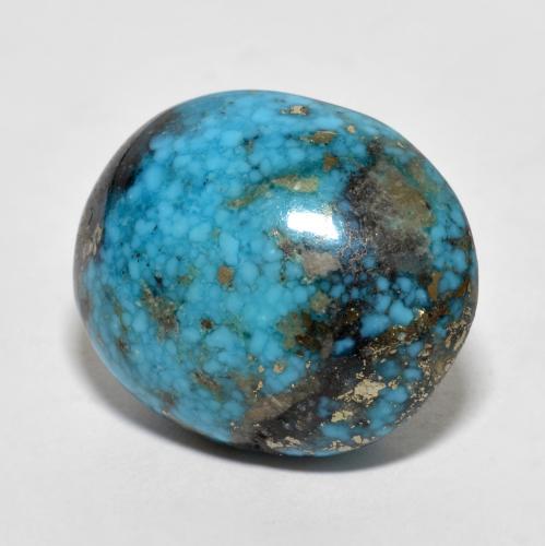 Turquesa turquesa natural de 22,66 ct, corte óvalo, opaco