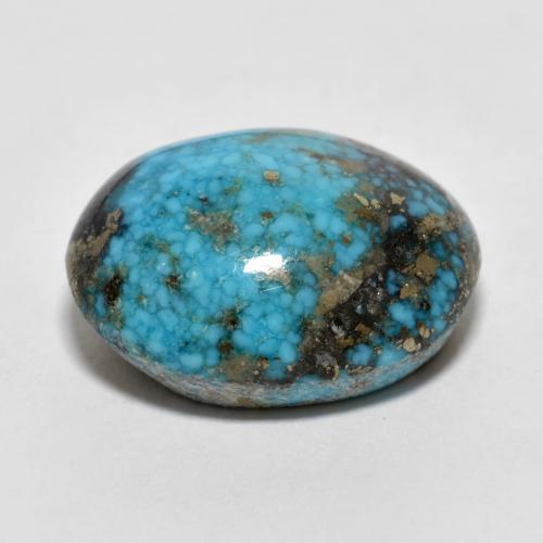 Turquesa turquesa natural de 22,66 ct, corte óvalo, opaco