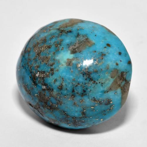 Turquesa turquesa natural de 32,76 ct, corte óvalo, opaco