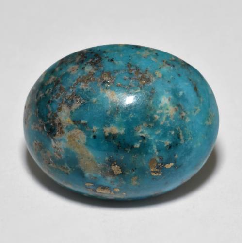 Turquesa turquesa natural de 22,71 ct, corte óvalo, opaco