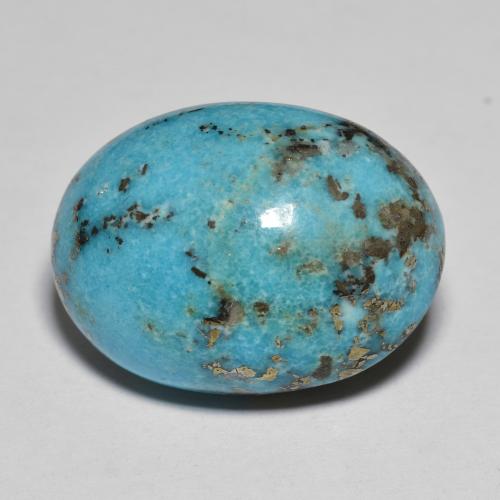 Turquesa turquesa natural de 21,02 ct, corte óvalo, opaco