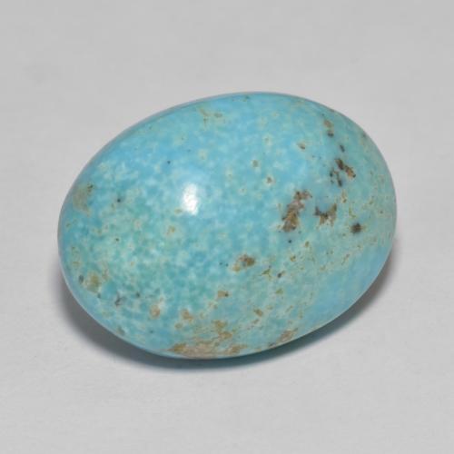 Turquesa Verde azul natural de 9.90 ct, Corte Óvalo, Opaco