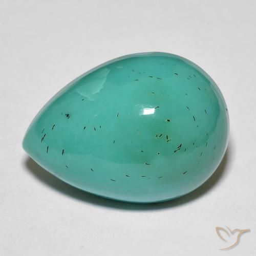 Turquesa turquesa natural de 19,94 ct, en forma de pera, opaco