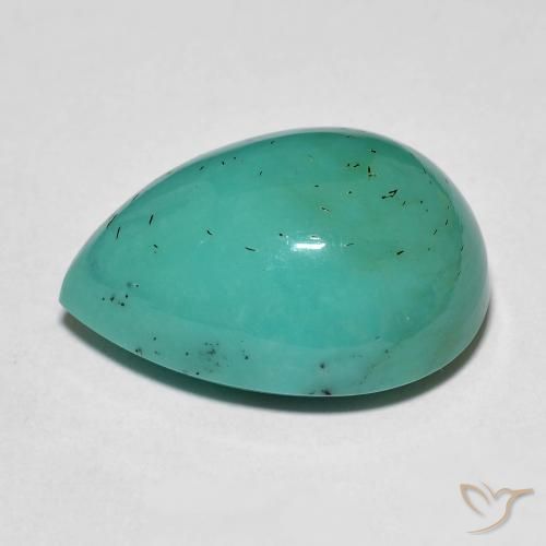 Turquesa turquesa natural de 19,94 ct, en forma de pera, opaco