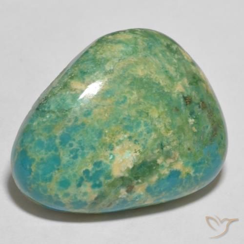 14.63ct Natural Verde azul claro medio Turquesa, Trillón, Opaco