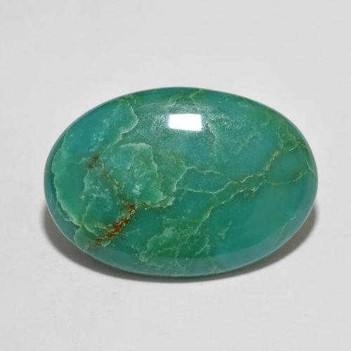 Turquesa Verde espuma de mar natural de 9.98 ct, Corte Óvalo, Opaco