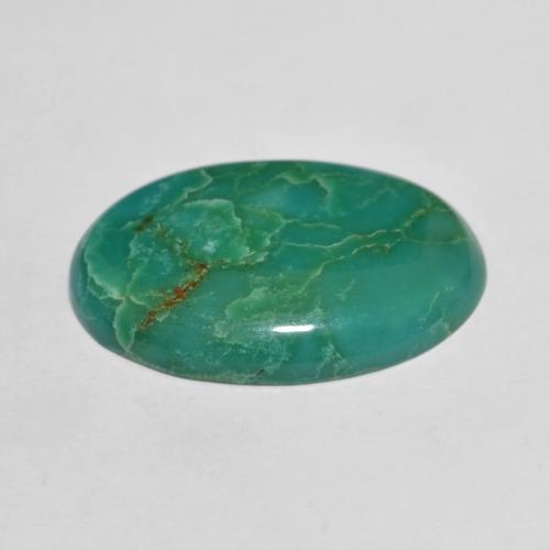 Turquesa Verde espuma de mar natural de 9.98 ct, Corte Óvalo, Opaco