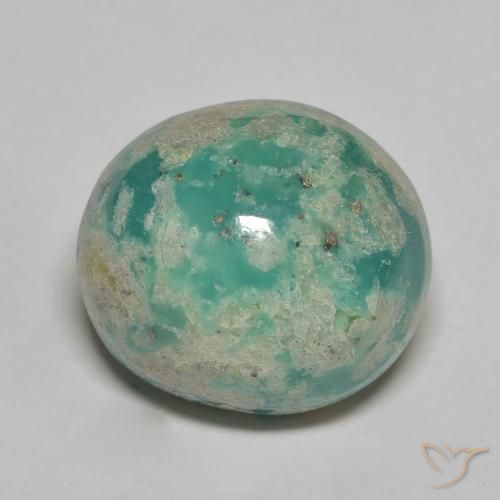9.80ct Natural Verde azulado medio Turquesa, Ovalada, Opaco