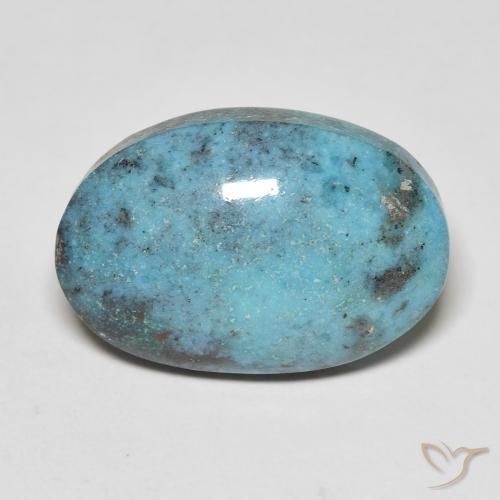 13.55ct Natural Azul verdoso Turquesa, Ovalada, Opaco