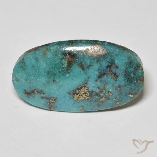 21.59ct Natural Verde azulado Turquesa, Ovalada, Opaco