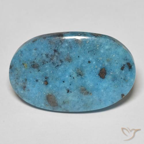 19.46ct Natural Cerceta Turquesa, Ovalada, Opaco