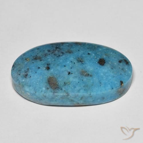 Turquesa Cerceta natural de 19.46 ct, Ovalada, Opaco