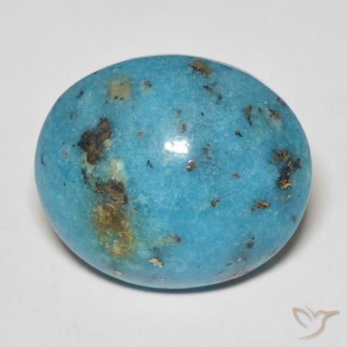 19.71ct Natural Cerceta Turquesa, Ovalada, Opaco