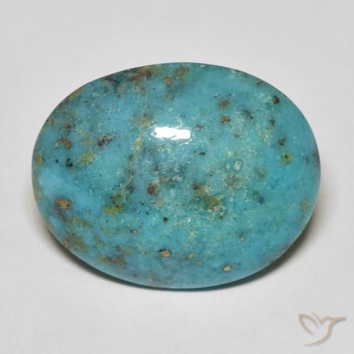 20.24ct Natural Verde azulado Turquesa, Ovalada, Opaco