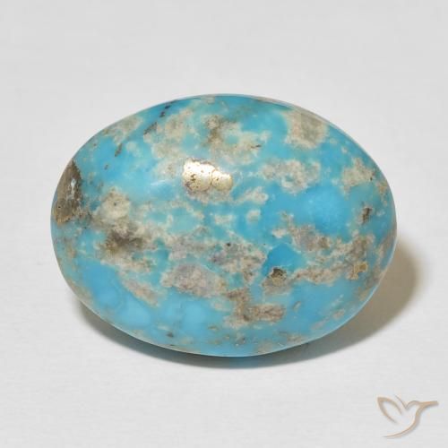 23.17ct Natural Azul verdoso medio Turquesa, Ovalada, Opaco