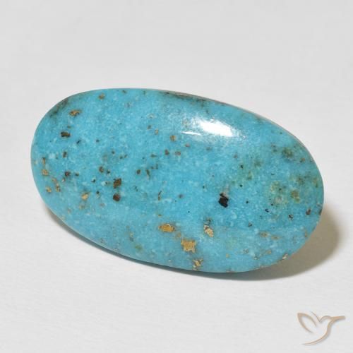 Turquesa Azul verdoso natural de 22.58 ct, Ovalada, Opaco