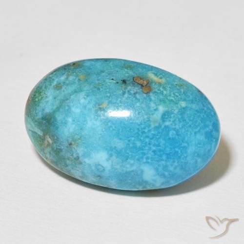 Turquesa Azul verdoso natural de 23.40 ct, Ovalada, Opaco