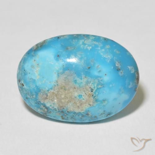 15.69ct Natural Azul verdoso Turquesa, Ovalada, Opaco