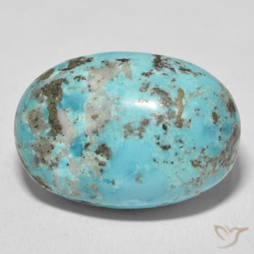 28.75ct Natural Azul verdoso Turquesa, Ovalada, Opaco