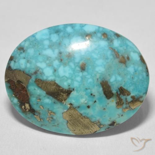 28.41ct Natural Azul verdoso medio Turquesa, Ovalada, Opaco