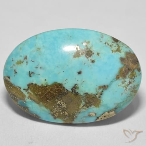 36.87ct Natural Verde espuma de mar Turquesa, Ovalada, Opaco